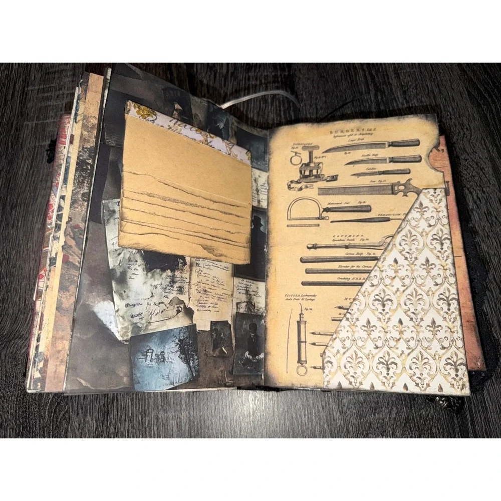 Jack the Ripper Themed Junk Journal Mixed Media‎ Art Book Notebook